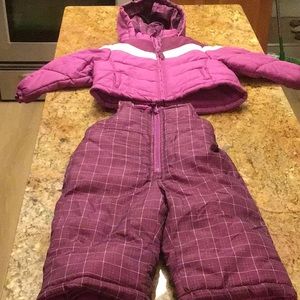 Circo Pink/Purple Girls Winter Jacket and Snow Pants Set